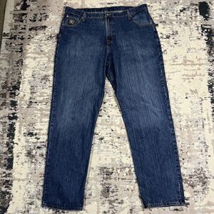 Cinch Mens Jeans 42 X 36 Relaxed Fit Denim Blue Work Western Tapered MB90633002